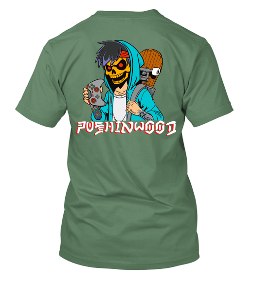 Pocket OG Logo T Shirt With Controller Logo Backprint
