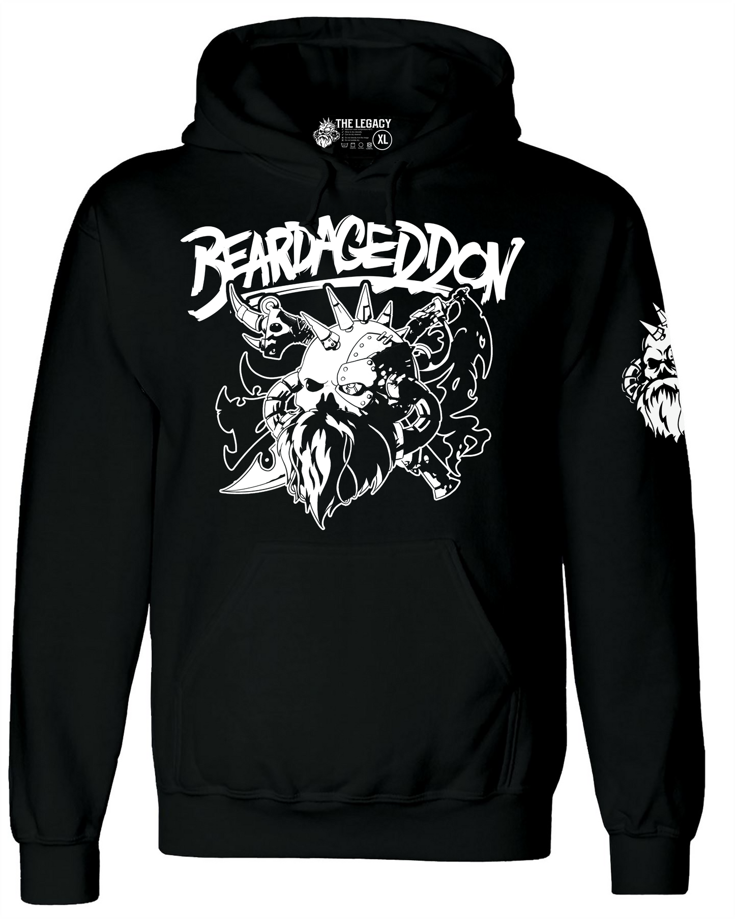 Beardageddon Hoodie Sailors Beware With Optional Arm Print