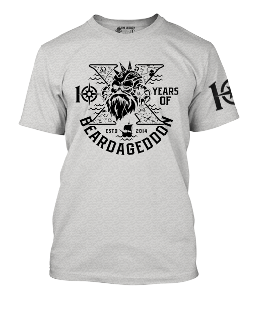 Beardageddon T-shirt 10 Year Celebration - Personalised