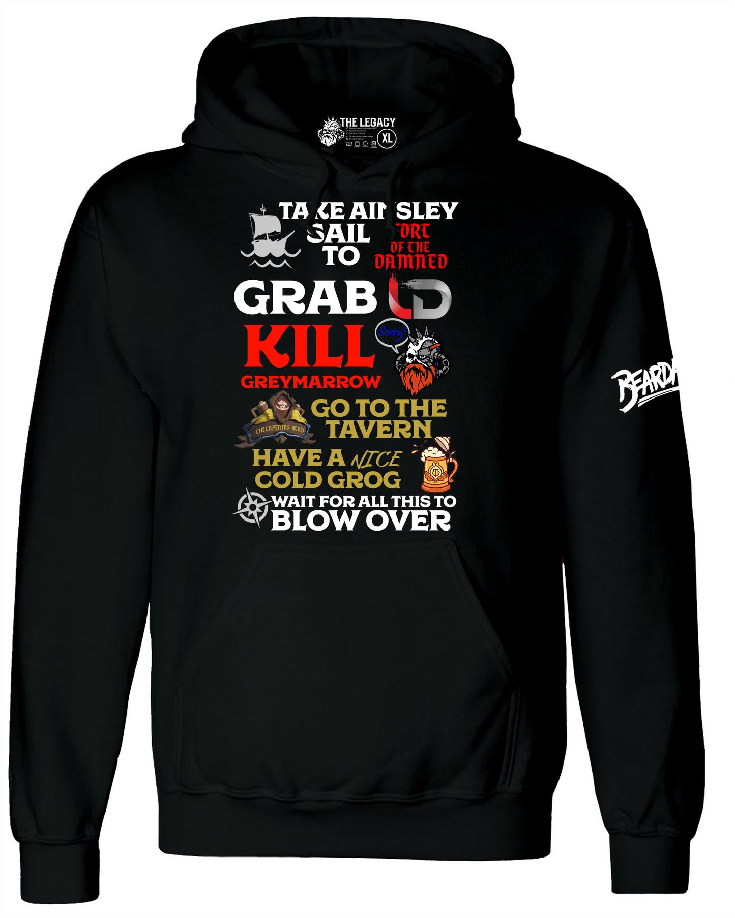 Beardageddon Beard of the Dead With Optional Arm Print