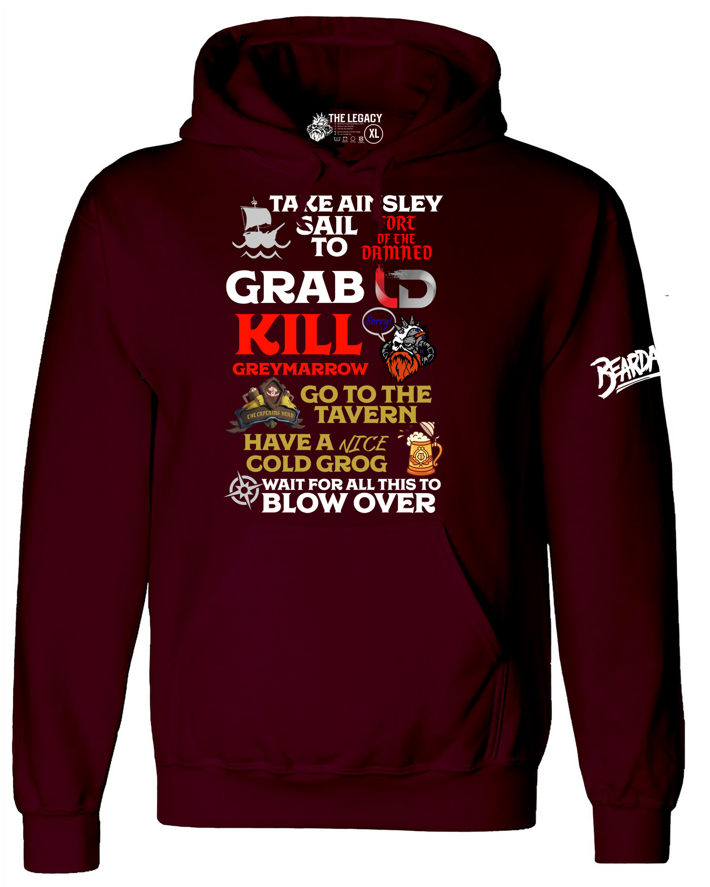 Beardageddon Beard of the Dead With Optional Arm Print