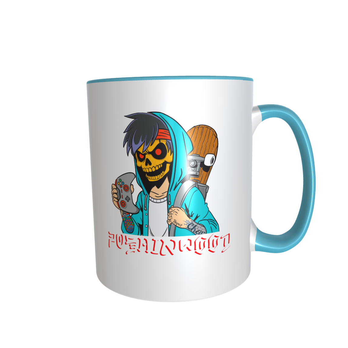 PushinWood Double Sided Mug Controller Logo