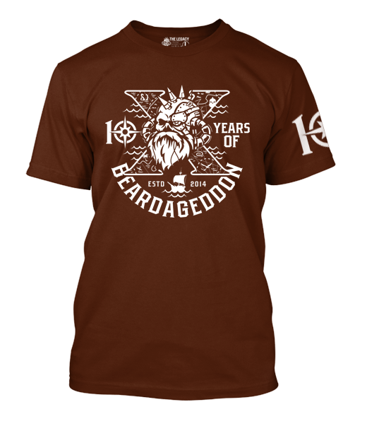 Beardageddon T-shirt 10 Year Celebration - Personalised