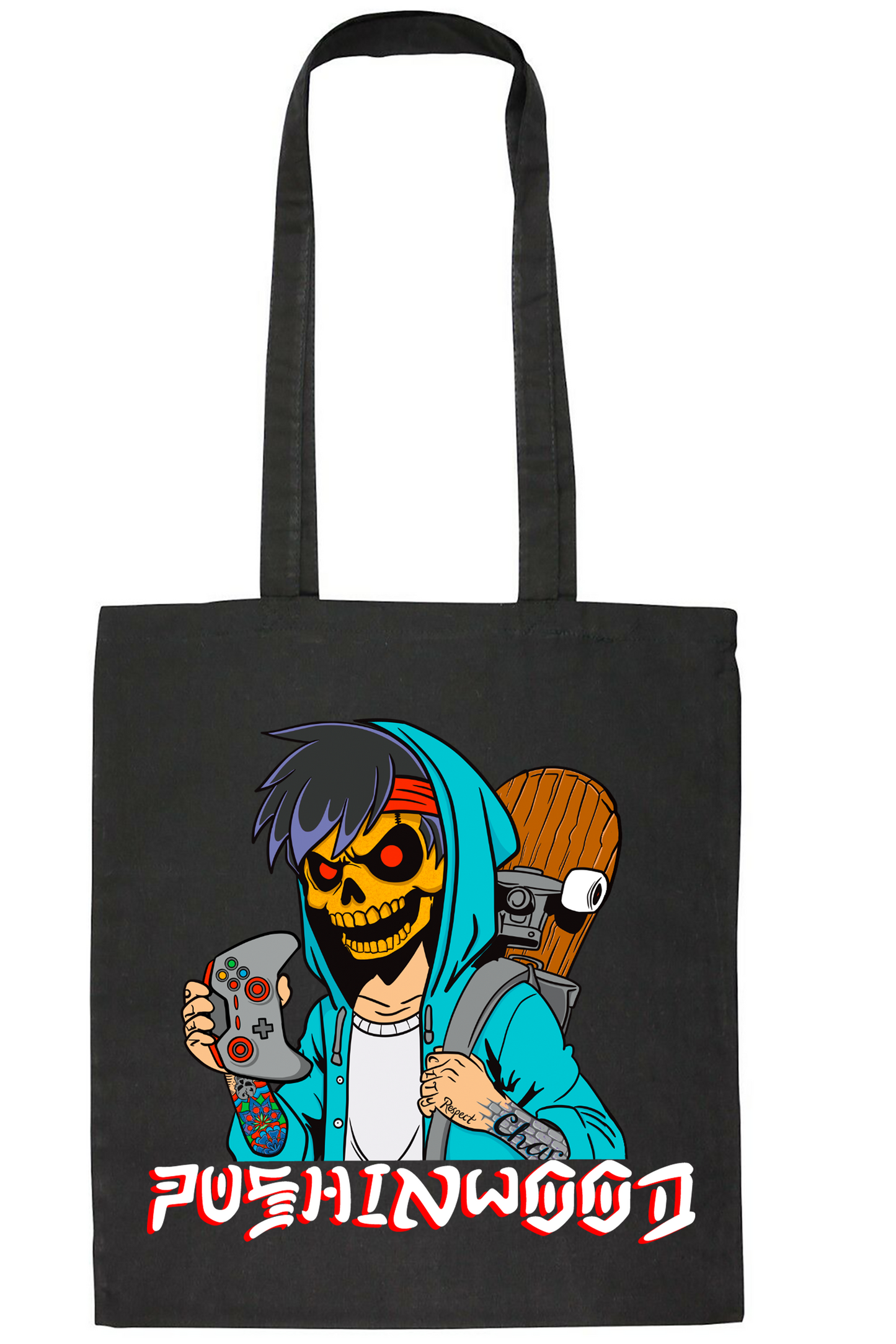 PushinWood Controller Logo Tote Bag