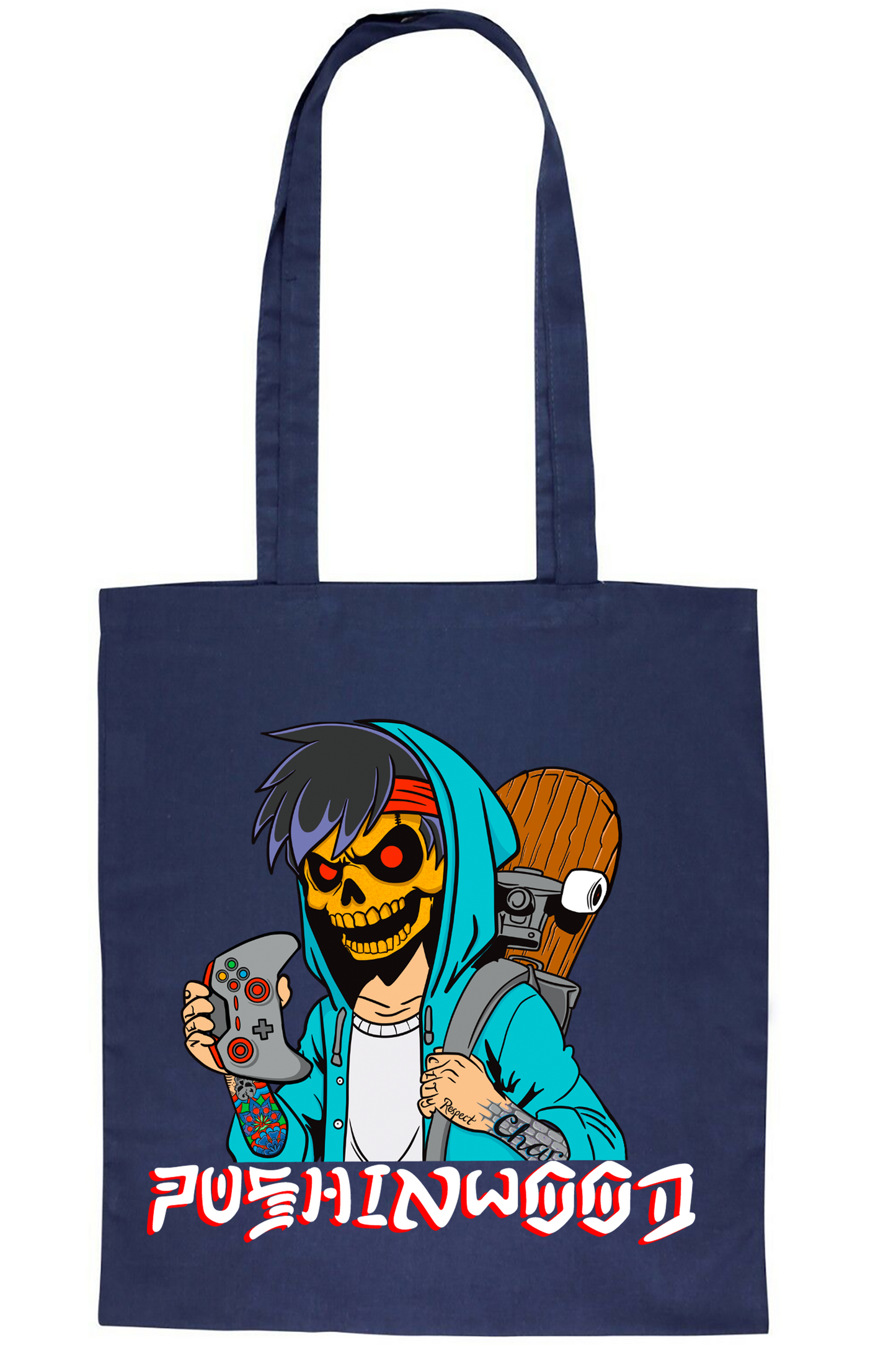 PushinWood Controller Logo Tote Bag