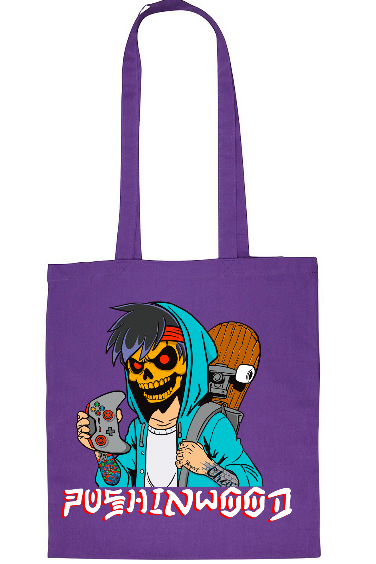 PushinWood Controller Logo Tote Bag