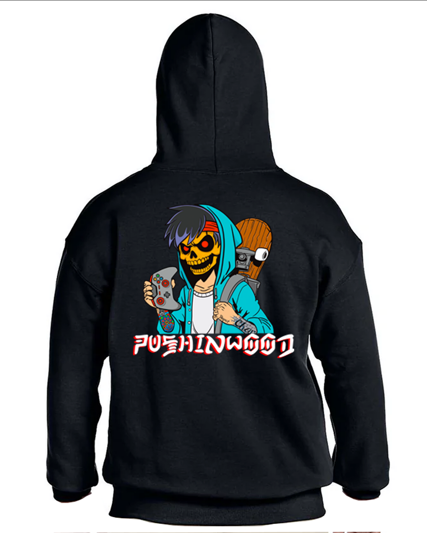 Pocket OG Logo Hoodie with Controller Logo Backprint