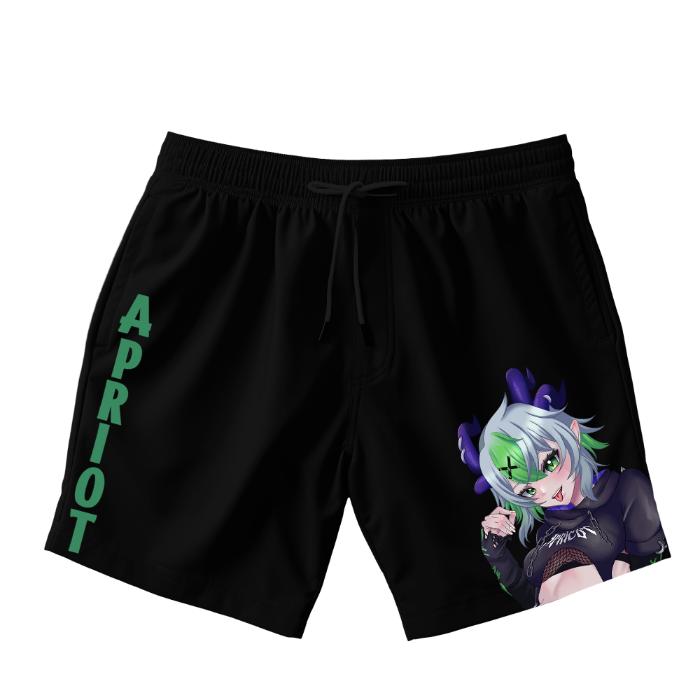 Froot Black Shorts With Leg Detail