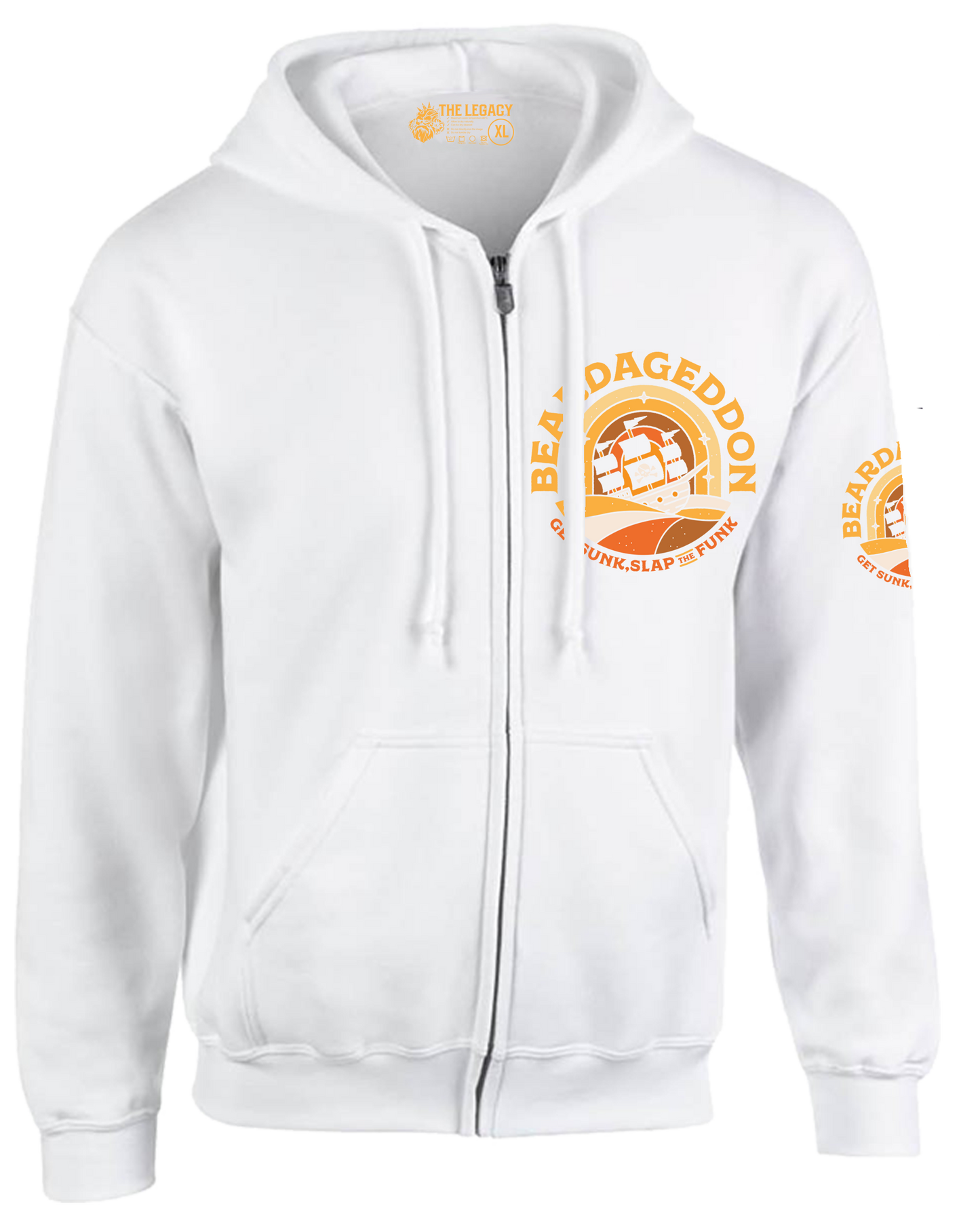 Beardageddon Zip Up Hoodie Get Sunk Slap The Funk