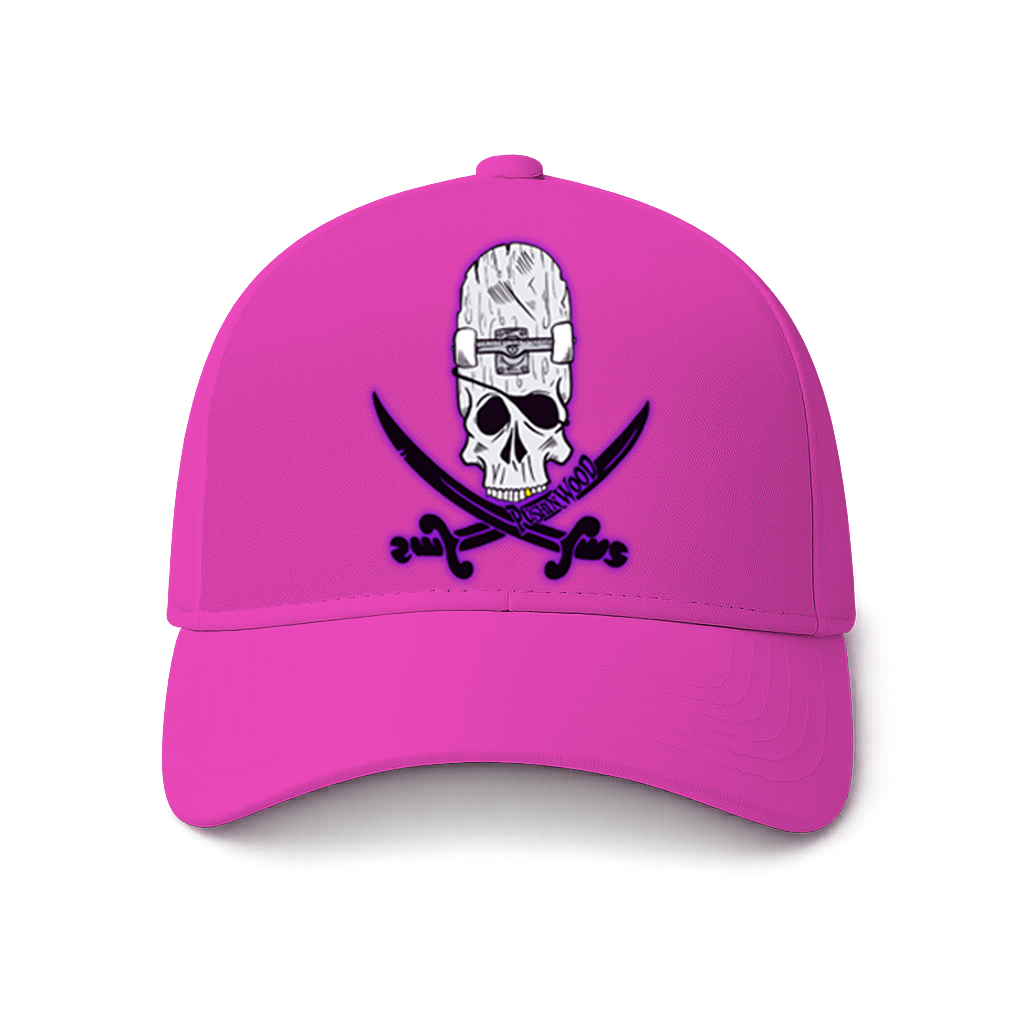 PushinWood OG Logo Large Print With Purple Haze Printed Cap