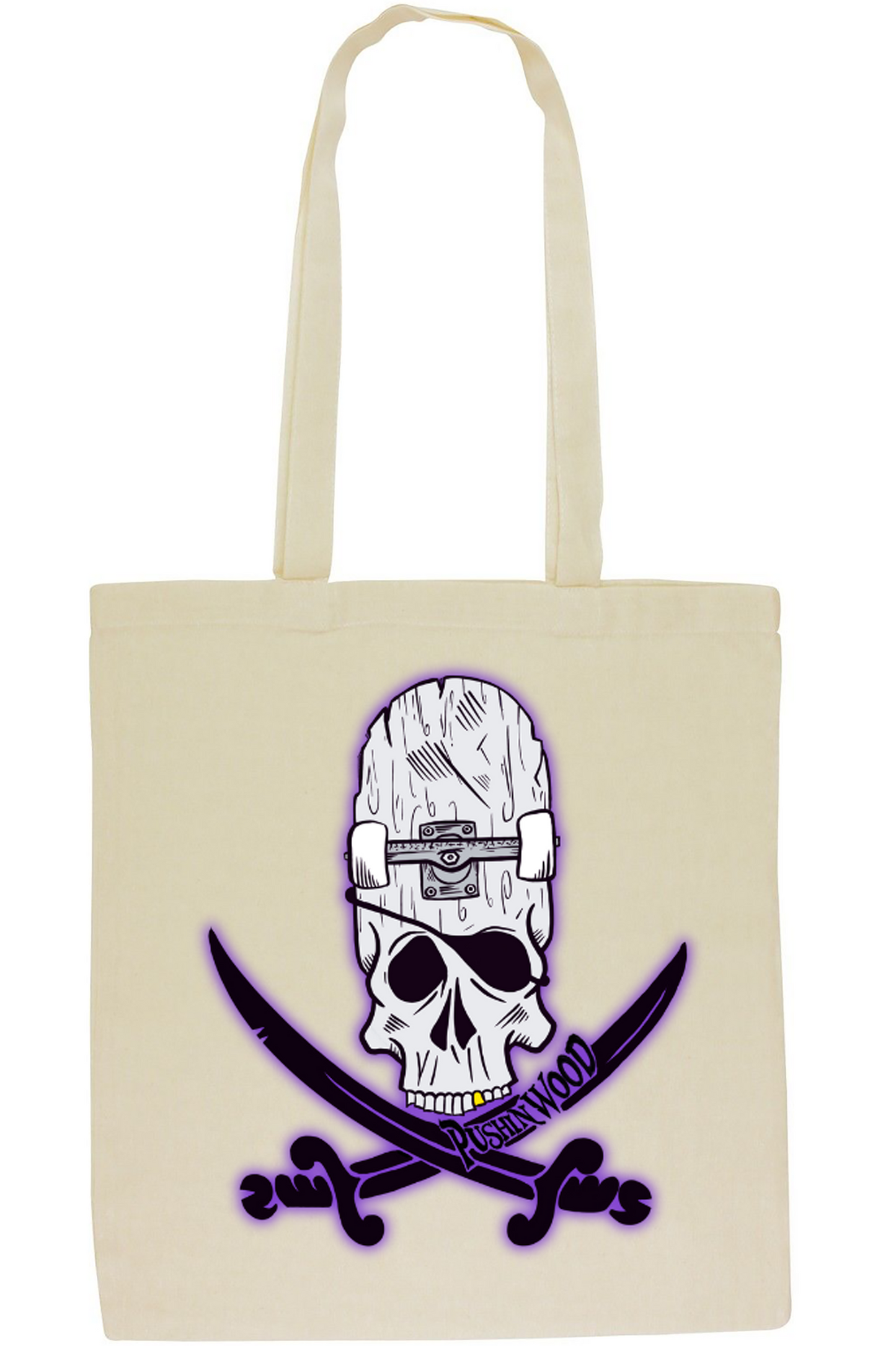 PushinWood OG Logo With Purple Haze Tote Bag
