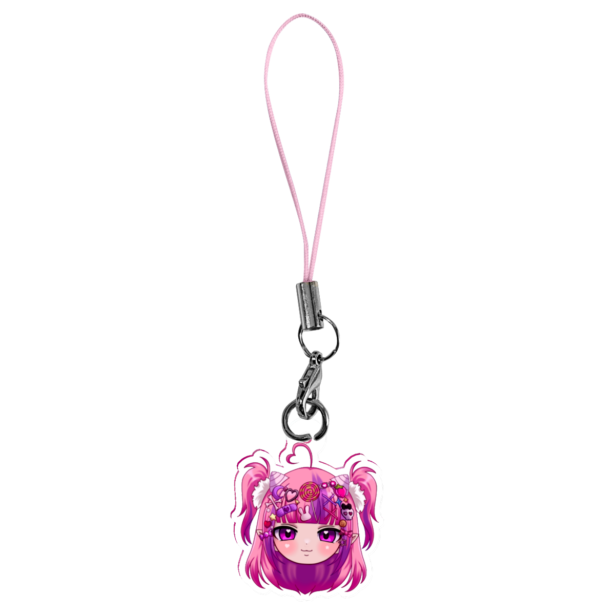 Ironmouse Decora Acrylic Phone Charm