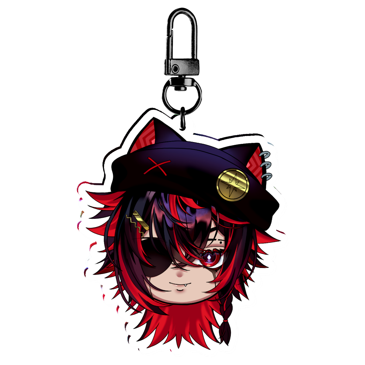 K9kuro Head Acrylic Keychain