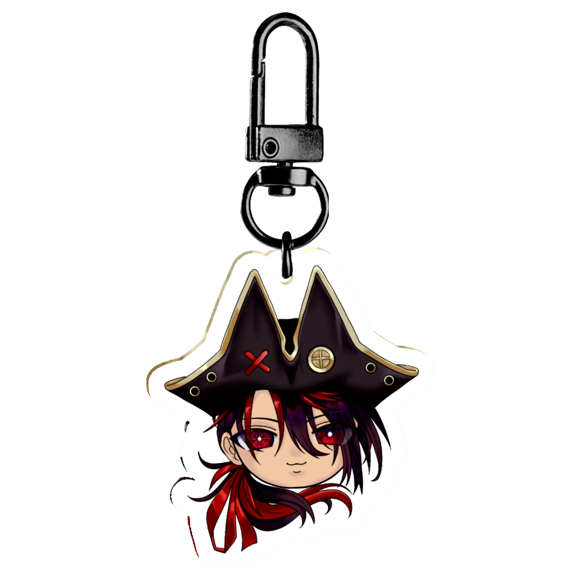K9kuro Pirate Acrylic Keychain