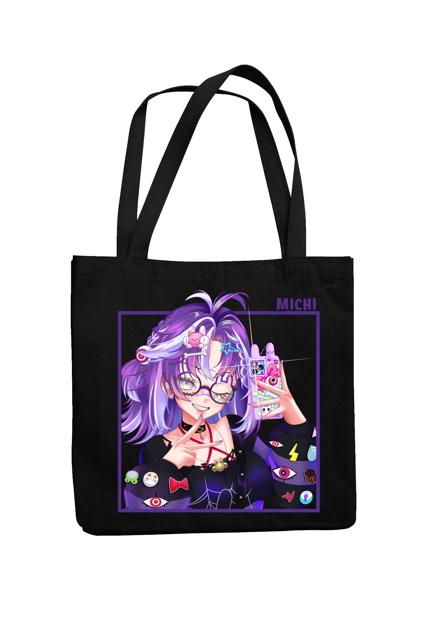 Michi Square Designed Tote Bag