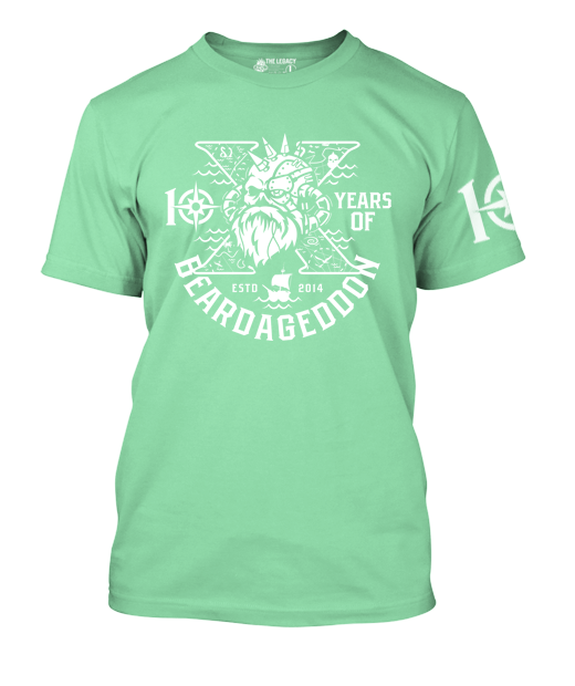 Beardageddon T-shirt 10 Year Celebration - Personalised