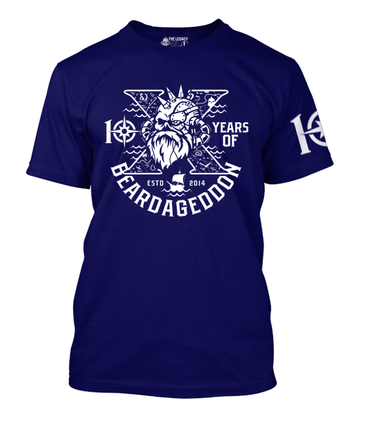 Beardageddon T-shirt 10 Year Celebration - Personalised