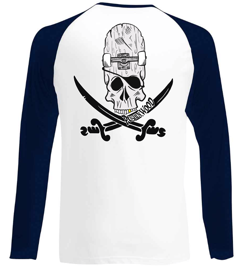 Pocket Octo Long 2 Tone T Shirt With OG Logo Backprint