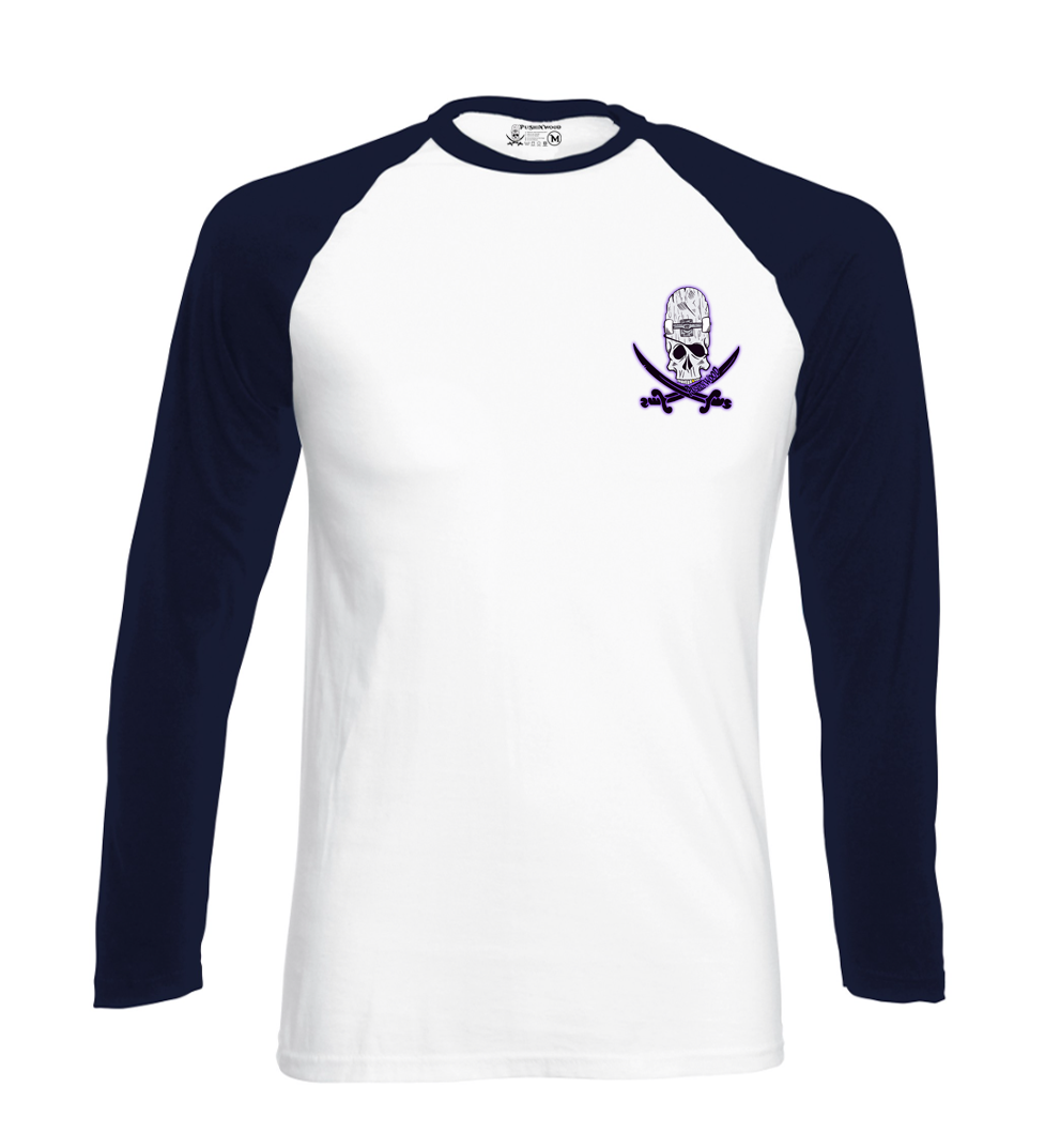 Pocket OG Purple Haze Logo Long 2 Tone T Shirt With Controller Logo Backprint