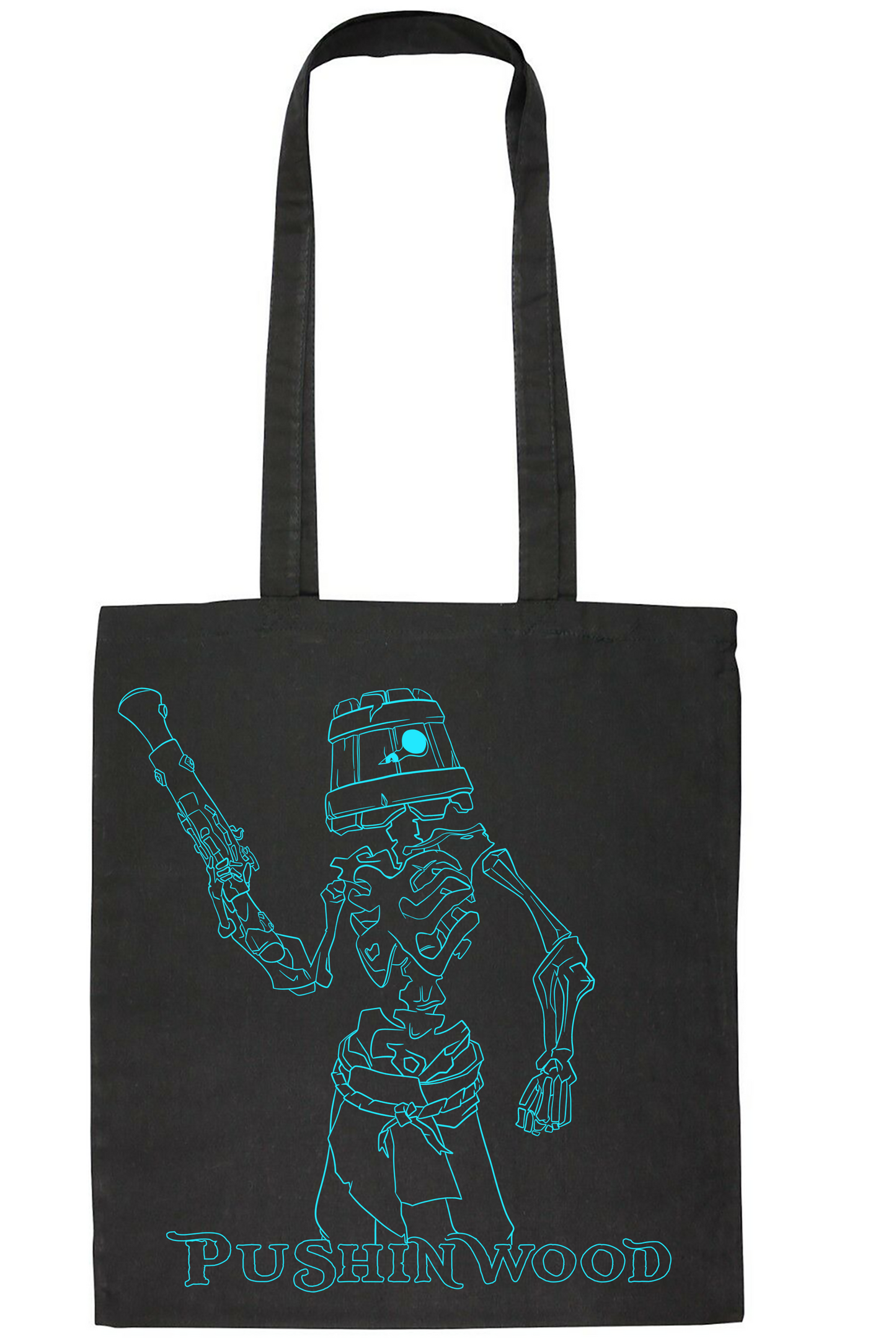 PushinWood Bucket Head Tote Bag