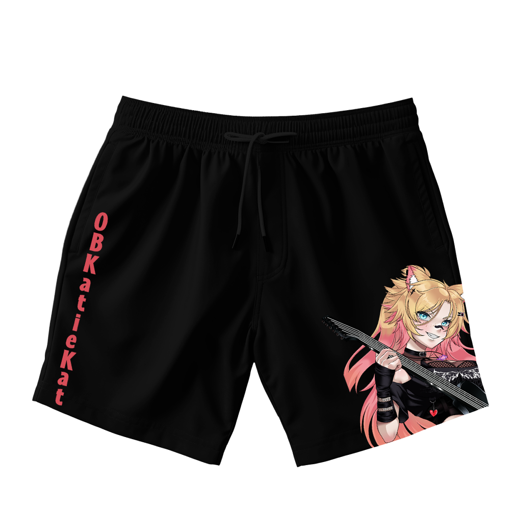 OBKatieKat Black Shorts With Leg Detail