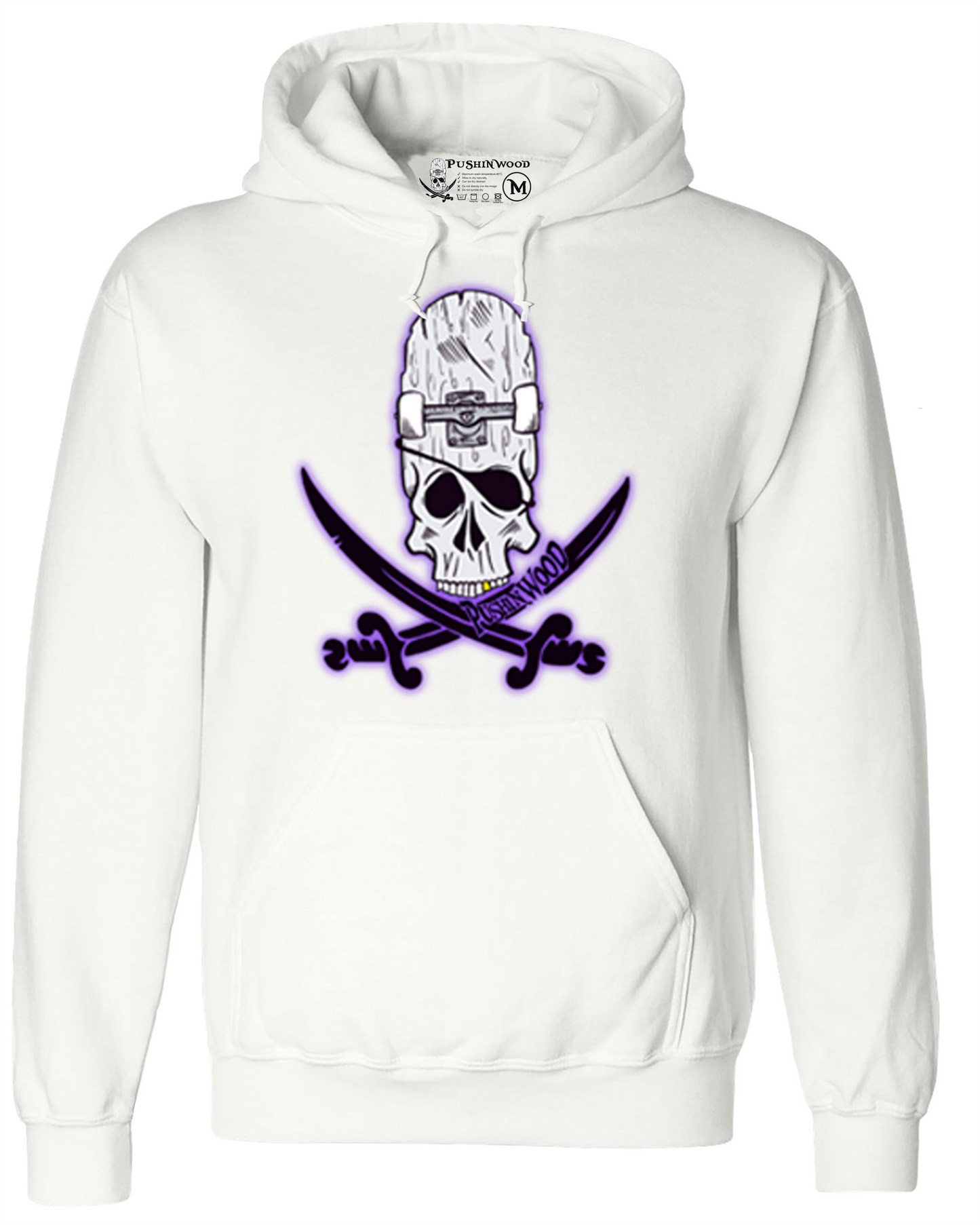 PushinWood OG Logo With Purple Haze hoodie