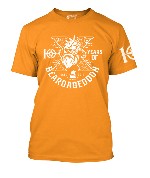 Beardageddon T-shirt 10 Year Celebration - Personalised