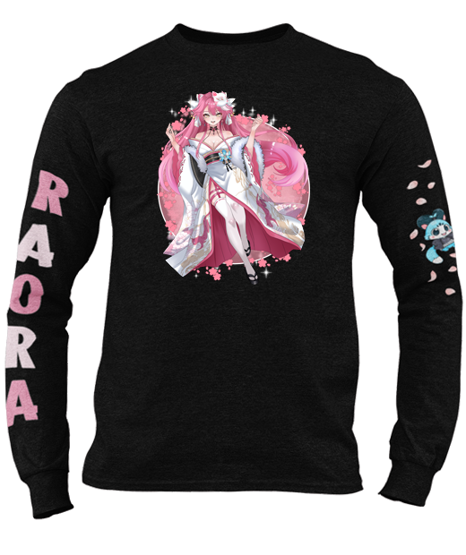 Raora Long Sleeved T-Shirt with Sleeve Mascots.
