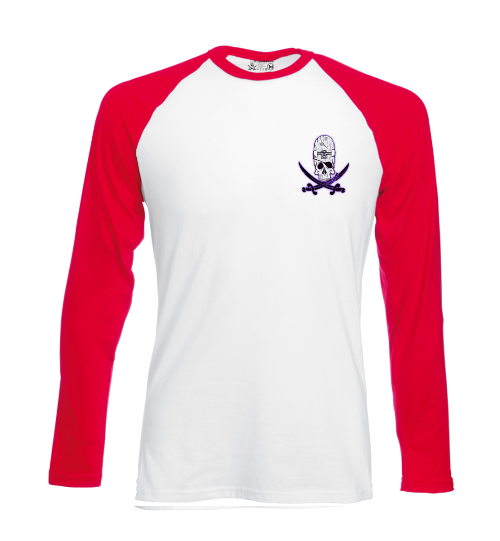 Pocket OG Purple Haze Logo Long 2 Tone T Shirt With Controller Logo Backprint