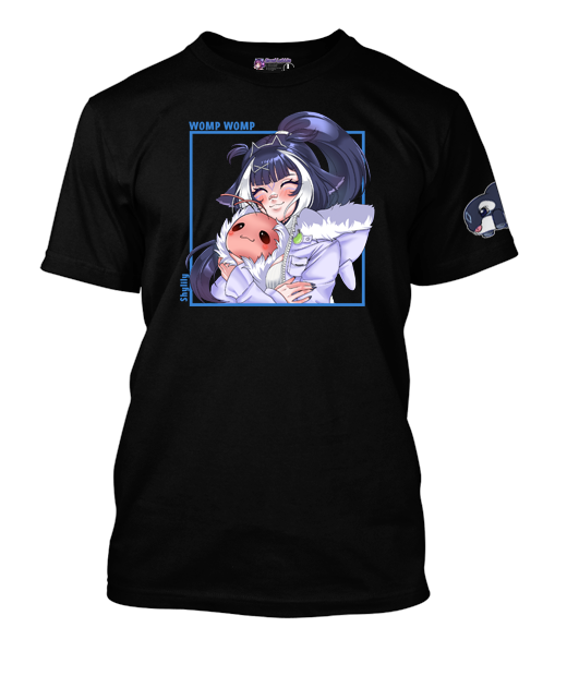 ShyLily Square Designed T-Shirt with Sleeve Mascot.
