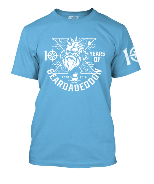 Beardageddon T-shirt 10 Year Celebration - Personalised