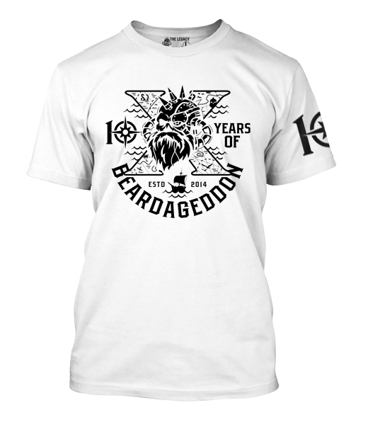 Beardageddon T-shirt 10 Year Celebration - Personalised