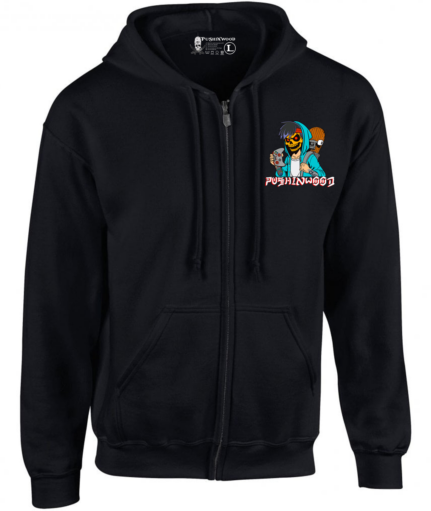 Pocket Controller Logo Zipper Hoodie with OG Logo Backprint