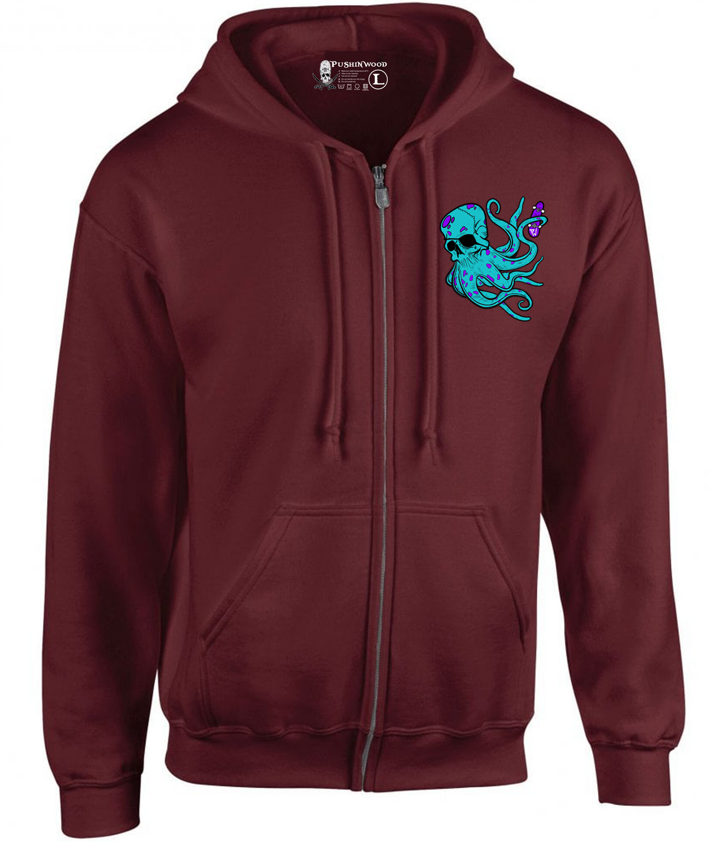 Pocket Octo Zipper Hoodie with OG Logo Backprint