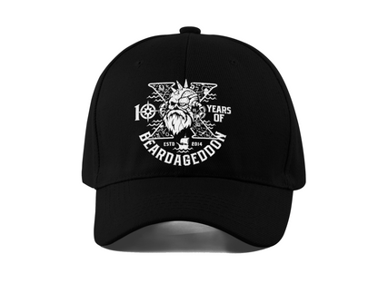 Beardageddon Embroidered Cap 10 Year Celebration