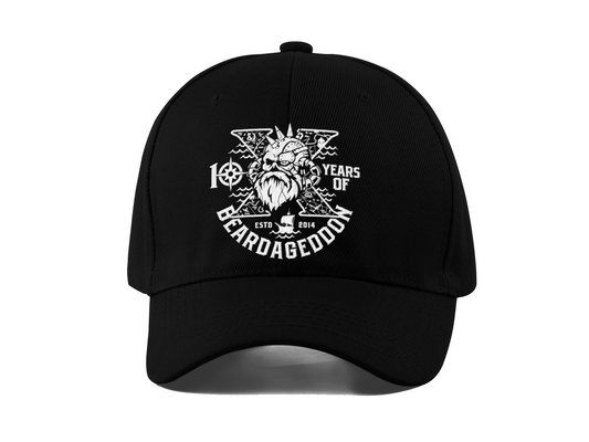 Beardageddon Embroidered Cap 10 Year Celebration