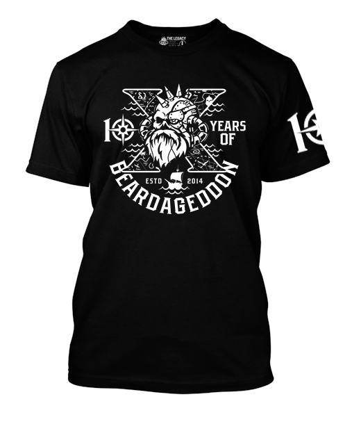 Beardageddon T-shirt 10 Year Celebration T-Shirt