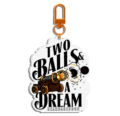 Beardageddon Keychain 2 Balls and a Dream