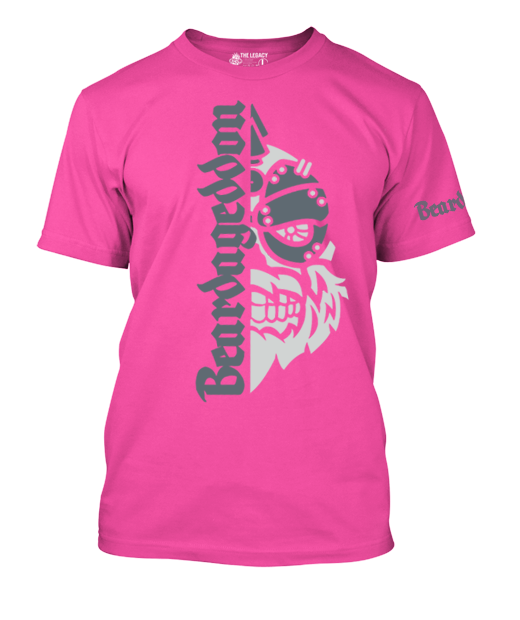 YOUR HWAY! Active Wear T-Shirt Half Skull Front-Grey Design
