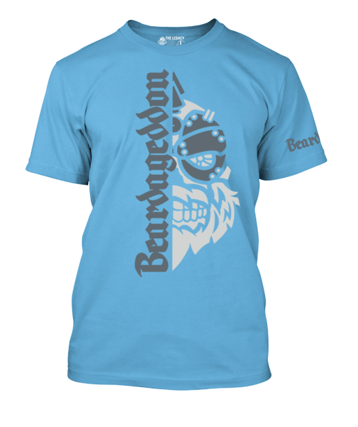 YOUR HWAY! Active Wear T-Shirt Half Skull Front-Grey Design