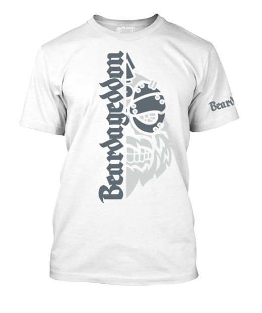 YOUR HWAY! Active Wear T-Shirt Half Skull Front-Grey Design