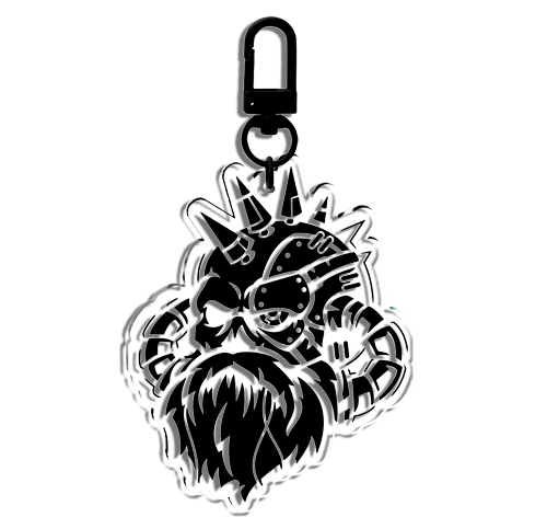 Beardageddon Keychain Legacy Skull