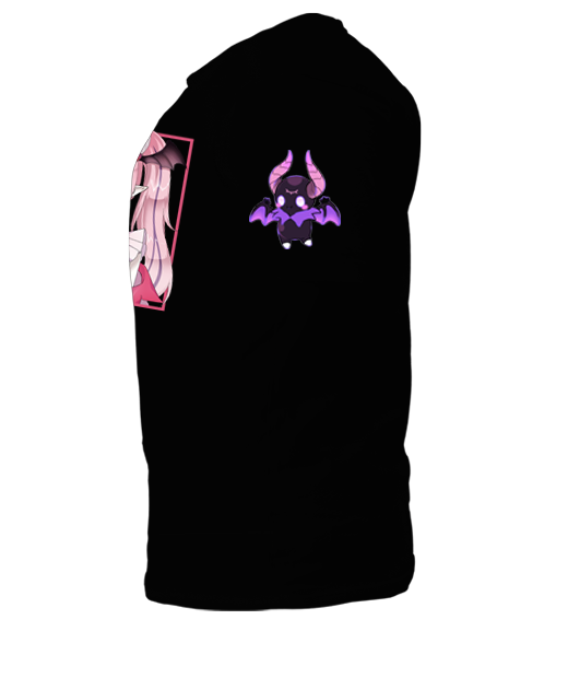 Ironmouse Square Designed T-Shirt with Sleeve Mascot.