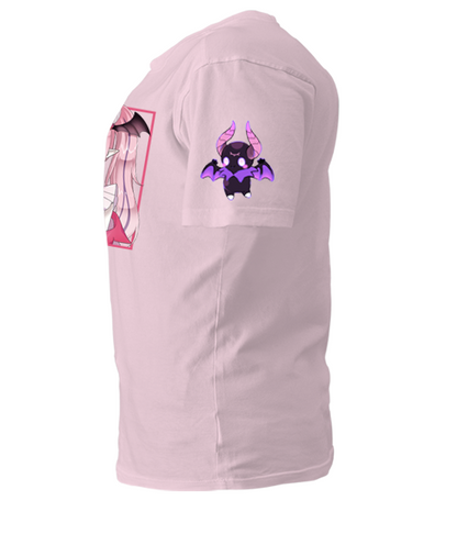 Ironmouse Square Designed T-Shirt with Sleeve Mascot.