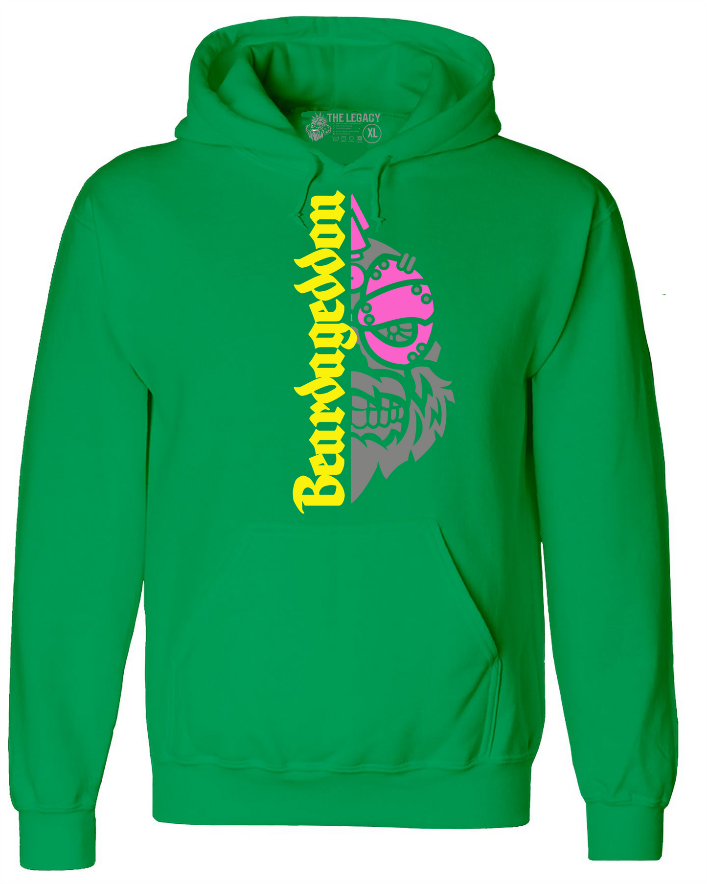 YOUR HWAY! Active Wear Hoodie Half Skull Front