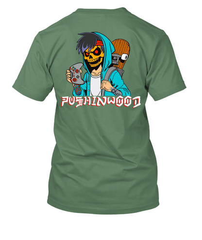 Pocket Octo T Shirt With Controller Logo Backprint