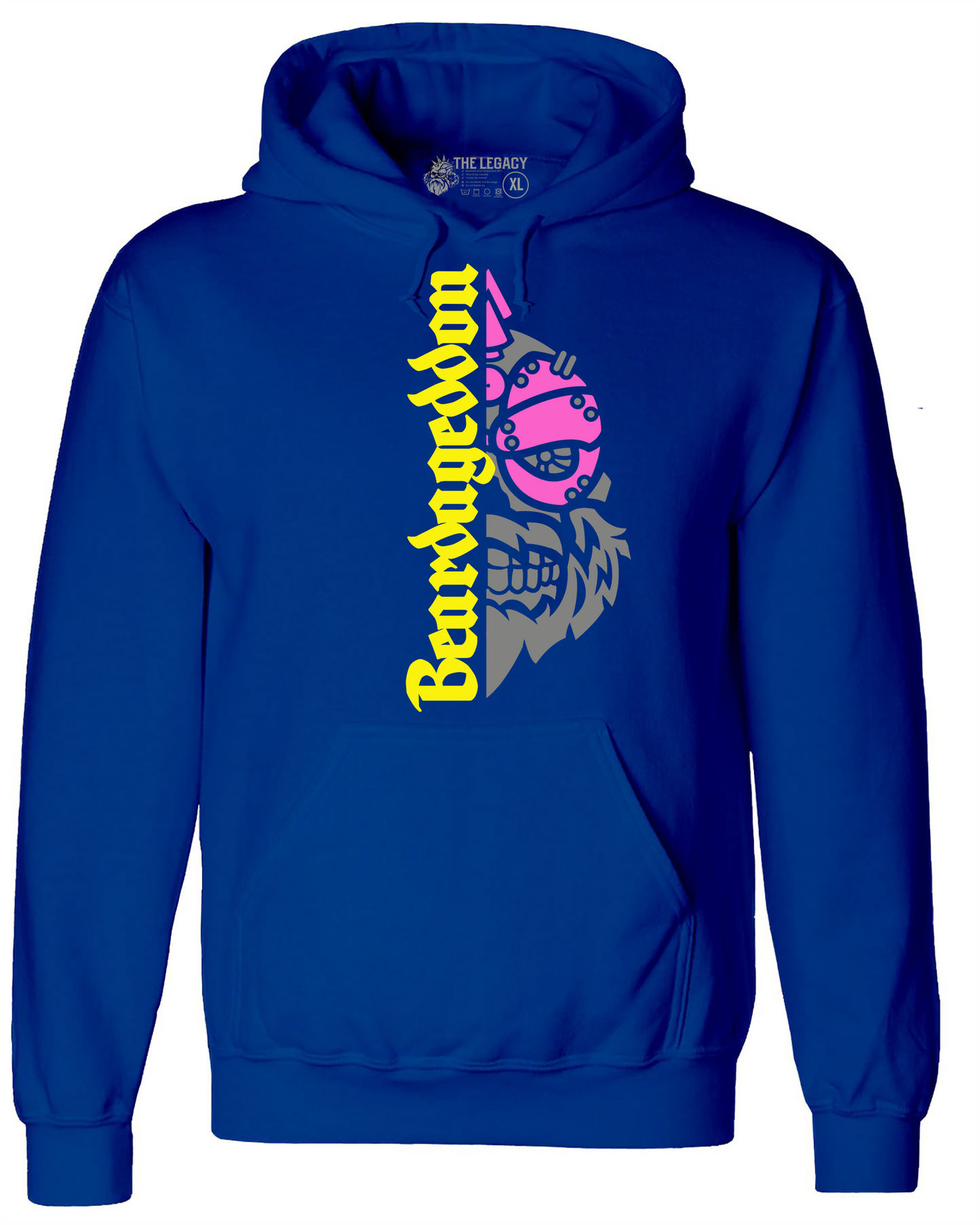 YOUR HWAY! Active Wear Hoodie Half Skull Front