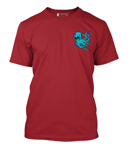 Pocket Octo T Shirt With Controller Logo Backprint