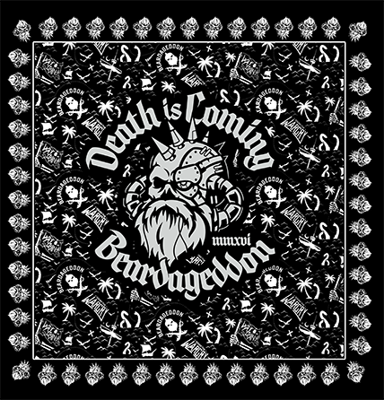 Beardageddon Death Is Coming Bandanna