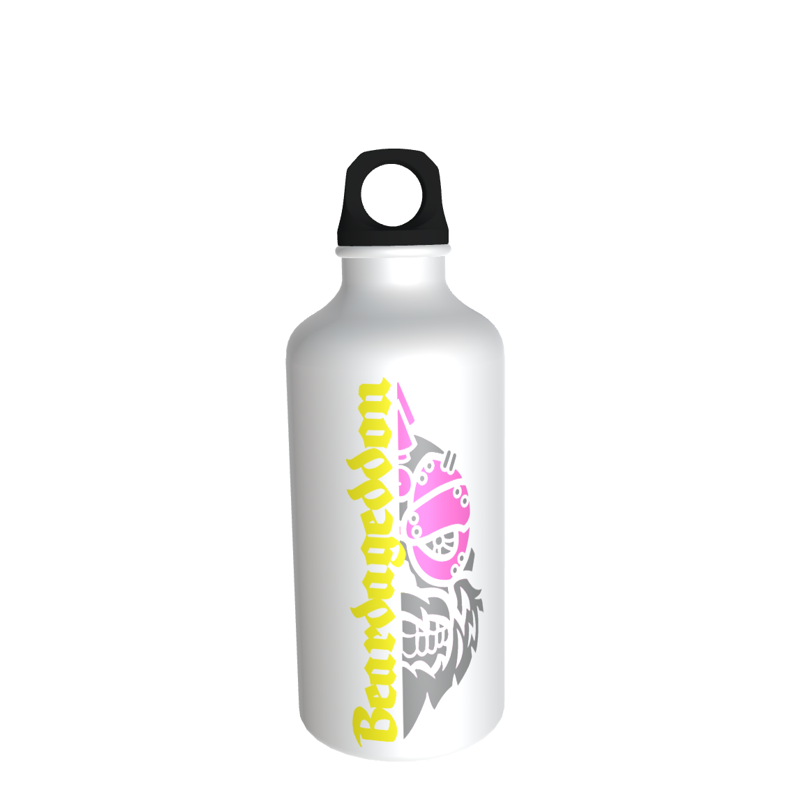 YOUR HWAY! Skull Design Drink Bottle with Interchangable Tops